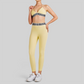 Wholesale Women's Cross-Back Sports Bra & High-Waist Leggings Set – Tummy Control Yoga Set