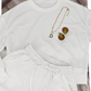 Wholesale solid color long sleeved sweatshirt+shorts set