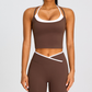 Wholesale Women's Color Block Cross-Back Sports Bra Vest– Naked Feel Yoga Gym Fitness Activewear