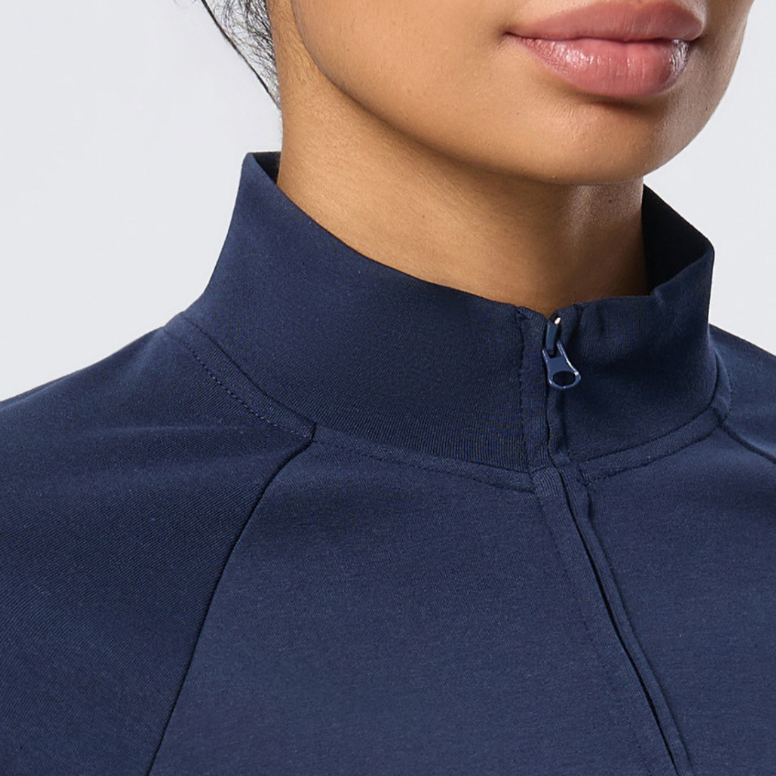 Wholesale Women's Activewear Cotton Stand-Collar Zip-Up Jacket & Wide-Leg Pants Warm Set