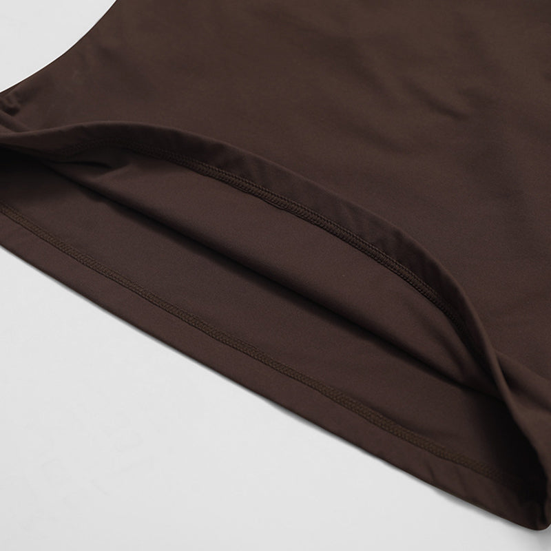 Slimming U-Neck Tank Top + Straight Leg Sweatpants 2 Piece Set