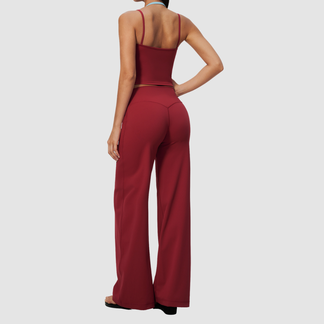 Wholesale Women’s Halter Tank & Wide-Leg Yoga Pants Set