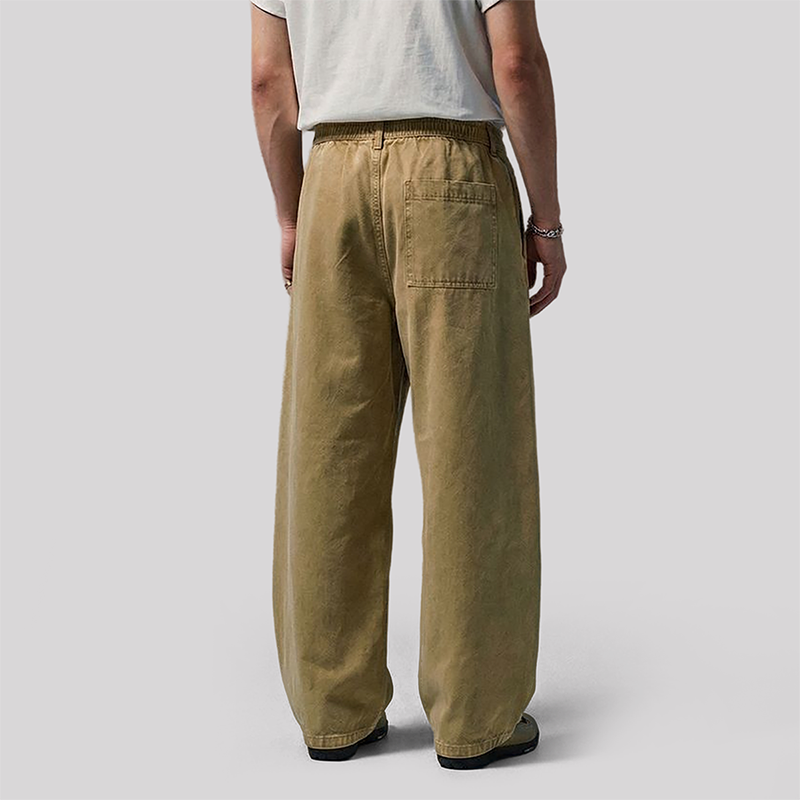 Wholesale Men's Cooling Lyocell Balloon Pants – Retro Wide Leg Cargo Pants