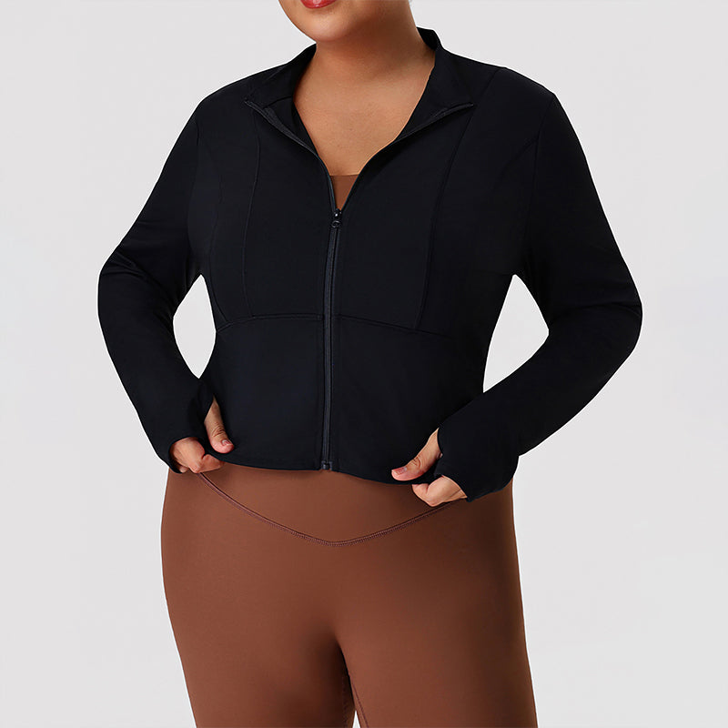 Wholesale plus-size yoga slimming jacket