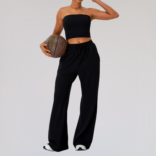 Crop Top & Wide-Leg Sport Set