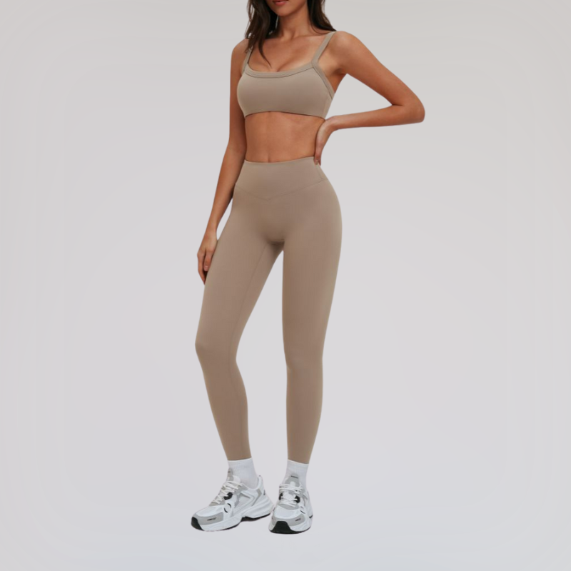 Wholesale spaghetti strap backless bra + leggings