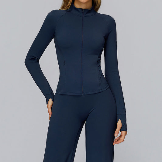 Wholesale Stand collar zipper jacket | Wonderxfans bulk activewear