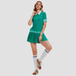 Wholesale New Sports Short Sleeve for Women Slimming High Elastic Fitness POLO Shirt Outdoor Running Tennis Set
