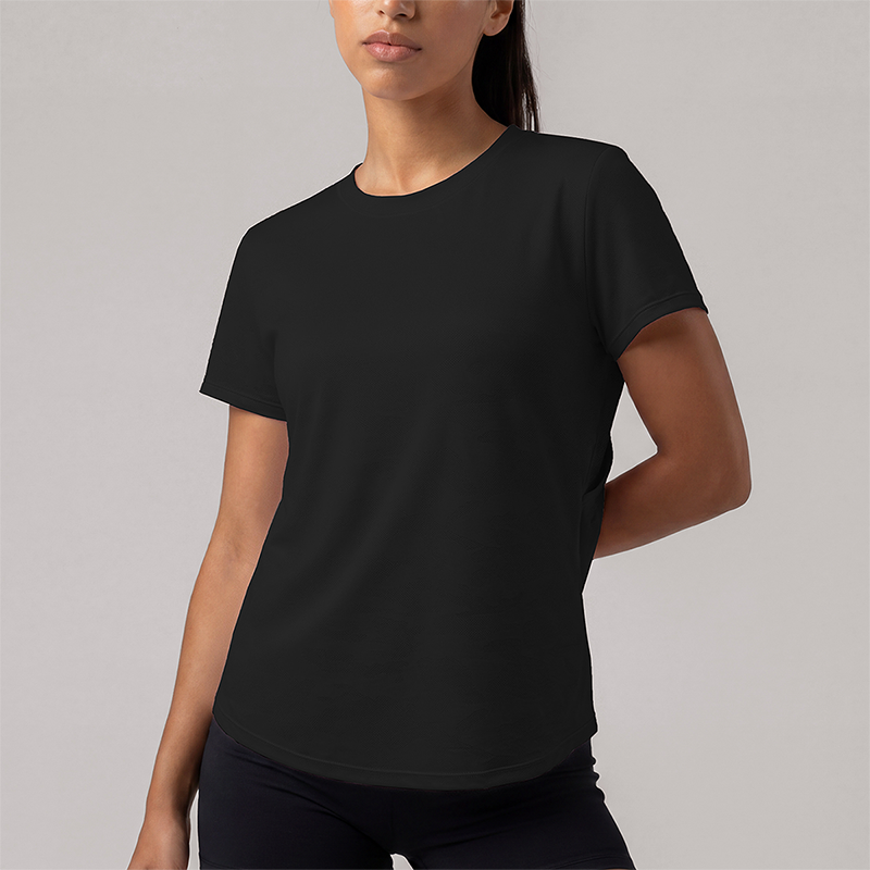 Wholesale Women's short sleeve tee quick dry running gym top