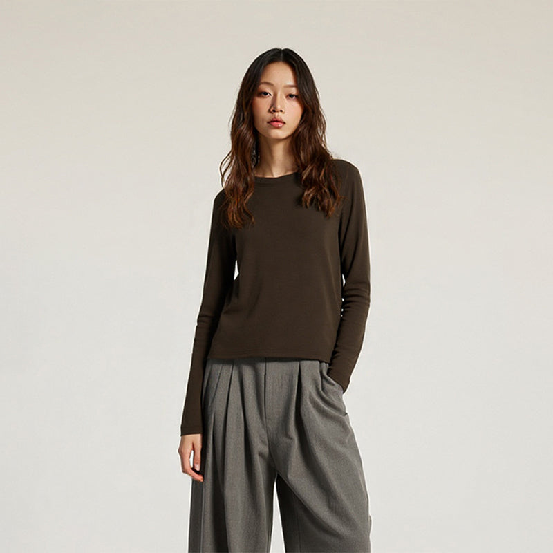 Loose buttoming shirt long-sleeved T-shirt