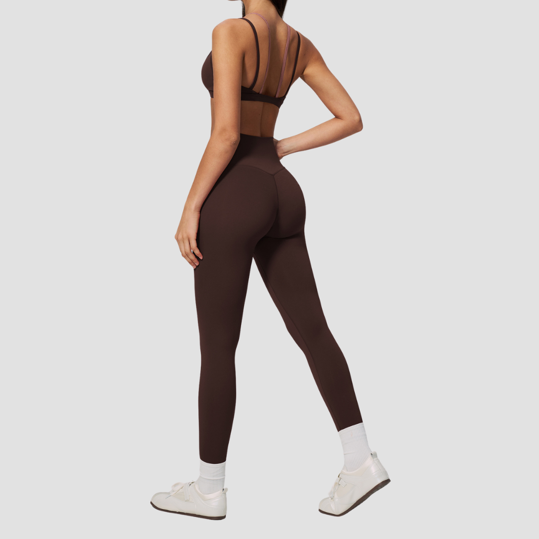 Wholesale Wholesale Slim Strap Yoga Set – Naked-Feel Bra+ Running Fitness Leggings