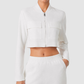 Wholesale Women's Activewear Cropped Striped Spring-Fall Sports Jacket
