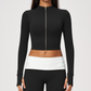 Wholesale Women’s Cropped Stand-Collar Pilates Jacket