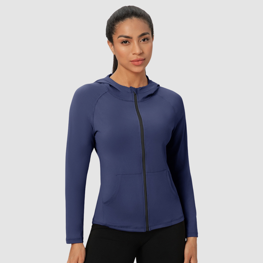 Wholesale Women's Zip Up Hoodie Sports Jacket – Quick-Dry & Windproof