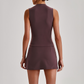 Wholesale Naked-Feel Yoga Set – Sleeveless Crop Top & High-Waist Shorts 2-Piece Activewear