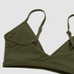 Wholesale Women's Brushed Yoga Set: Strappy Back Bra & Foldover Wide-Leg Pants