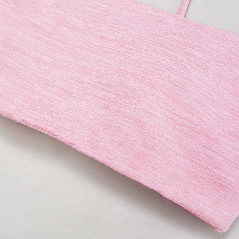 Spaghetti Strap Sports Bra + Sports Pants 2-Piece Set