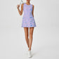 Round neck printed quick drying tennis dress