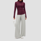 Wholesale Women's Skin-friendly and breathable Loose Straight-Leg Pants