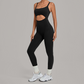 Wholesale Women's Sleeveless Crop Top Back Zip Yoga Bodysuit