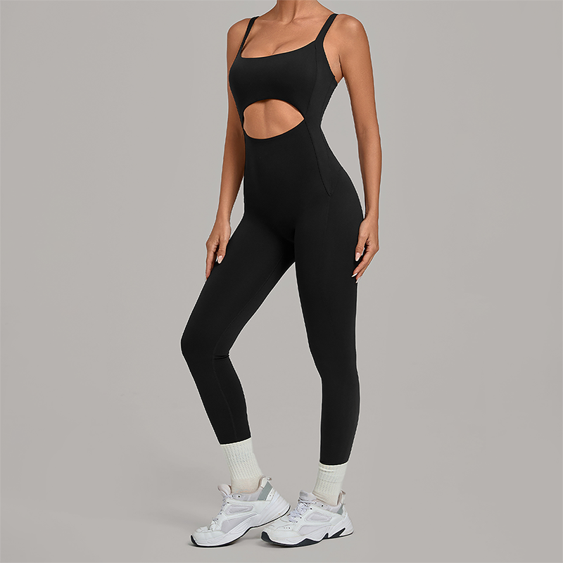 Wholesale Women's Sleeveless Crop Top Back Zip Yoga Bodysuit