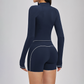 Zippered tight quick drying sports jacket