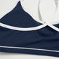 Color blocking Sports jacket+Sport Bra+High waisted shorts 3-piece set