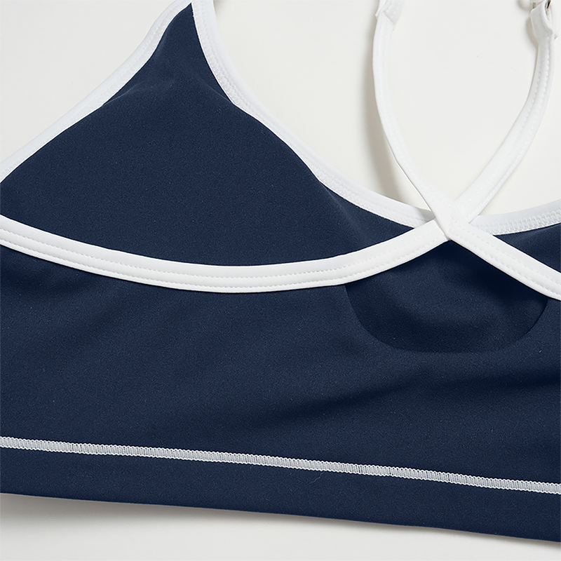 Color blocking Sports jacket+Sport Bra+High waisted shorts 3-piece set