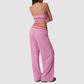 Wholesale Women's Padded Cami & Striped Wide-Leg Yoga Pants Set