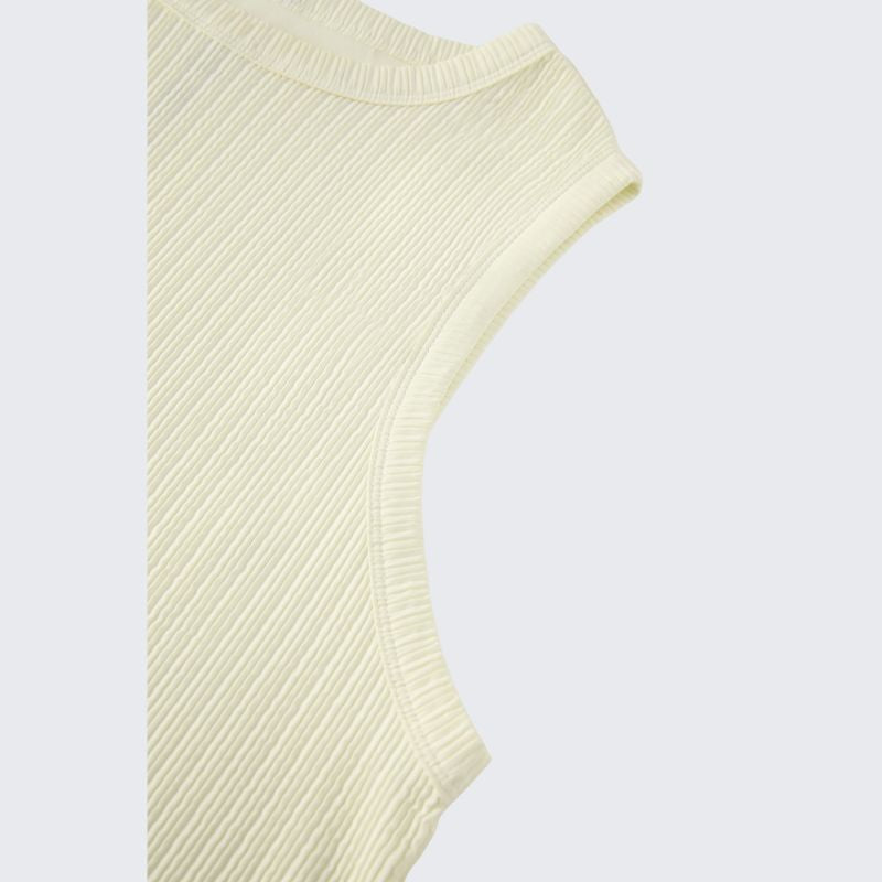 Wholesale loose crew neck tank top + wide-leg pants