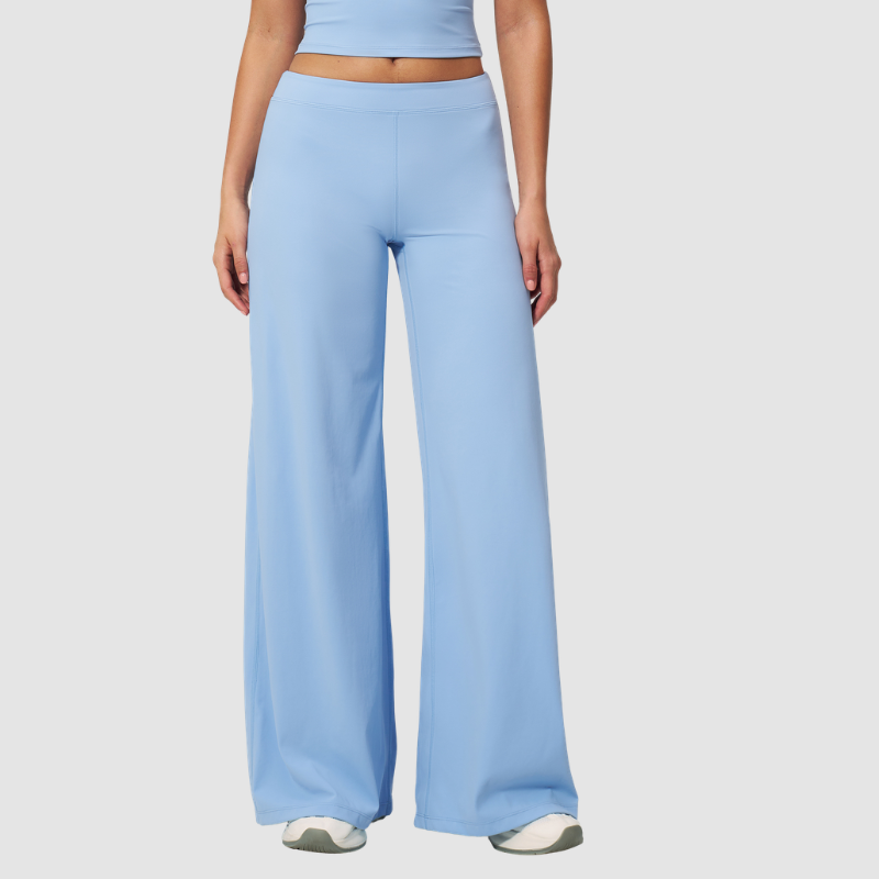 Women's Solid Color Loose Casual Thin Straight Wide-Leg Pants