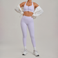 Wholesale Zipper Tank Top+Highlighted Legging 2-piece Set