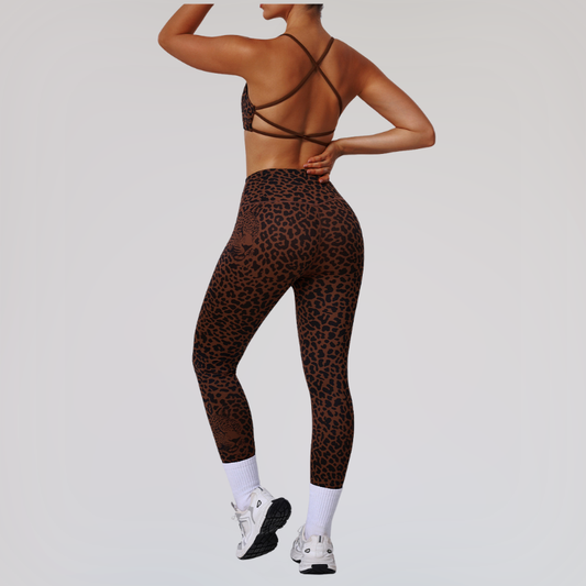 Wholesale leopard print sports bra + | Wonderxfans bulk activewear