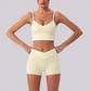 Wholesale Women's Spaghetti Strap Sports Bra & Shorts Set – Naked-Feel Yoga 2-Piece Gym Set
