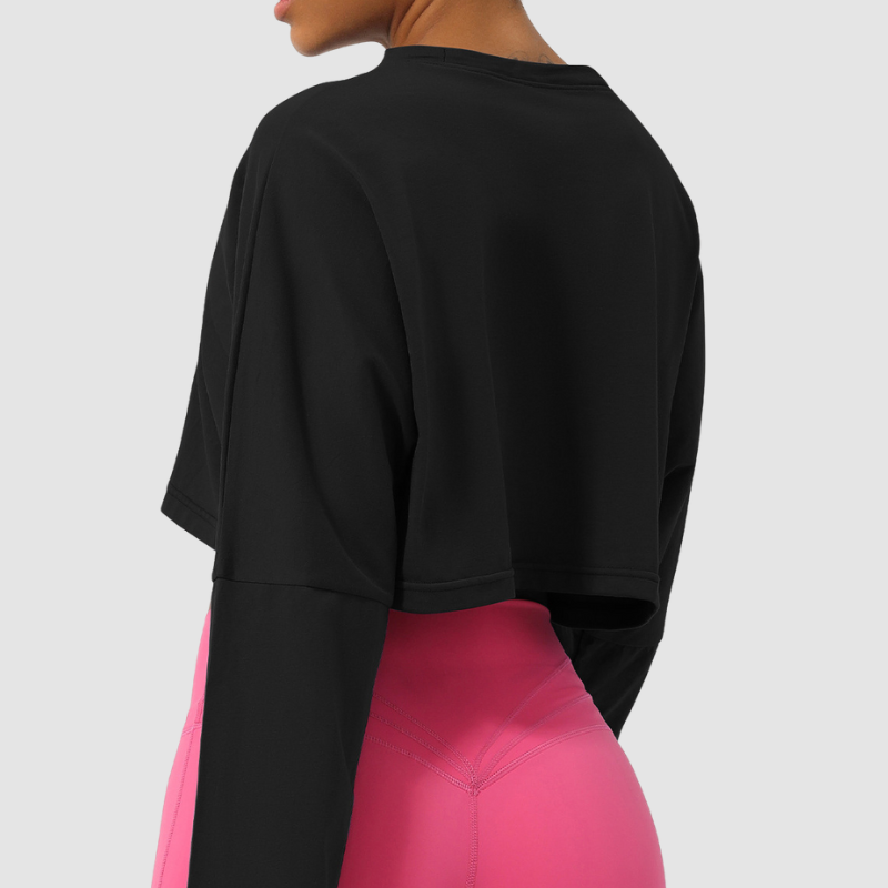 Wholesale Cropped Long Sleeve Yoga Top