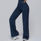 High-waisted wide-leg sweatpants