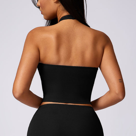 Wholesale Halterneck running fitness yoga sports | Wonderxfans bulk activewear
