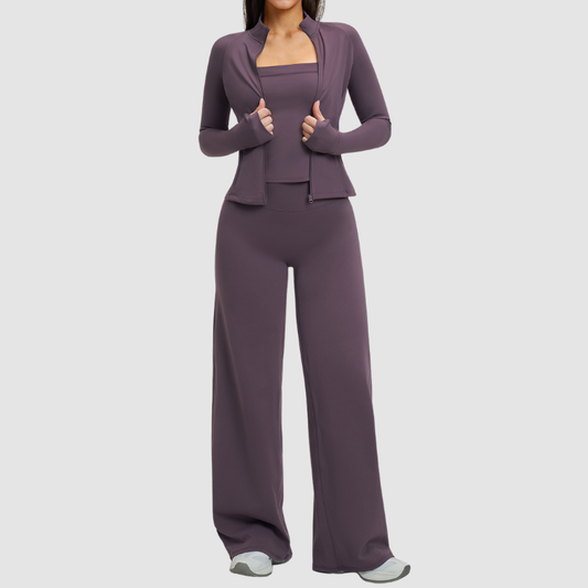 Wholesale Stand collar zipper jacket+vest+high-weighted loose | Wonderxfans bulk activewear
