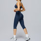 Sports bra+Mid-length leggings 2-piece set