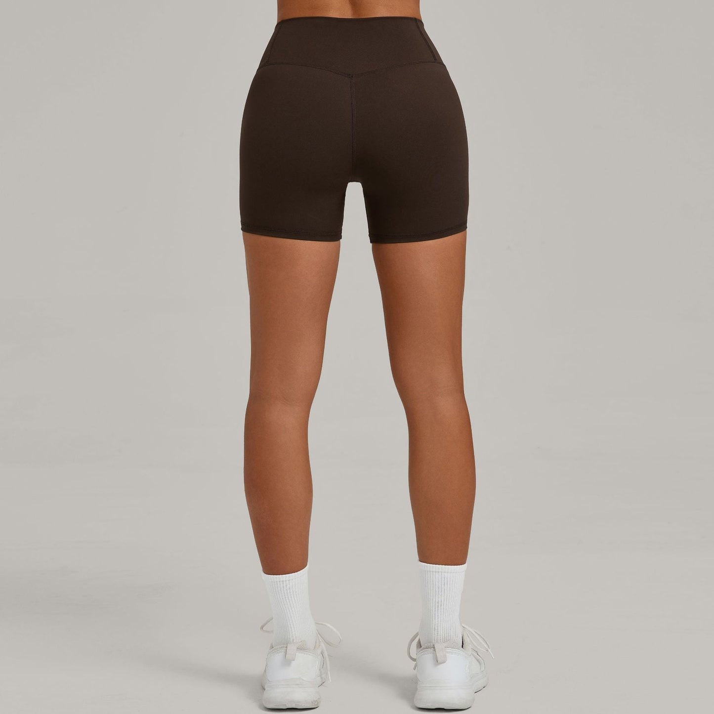 Contrasting Color High Waist Shorts