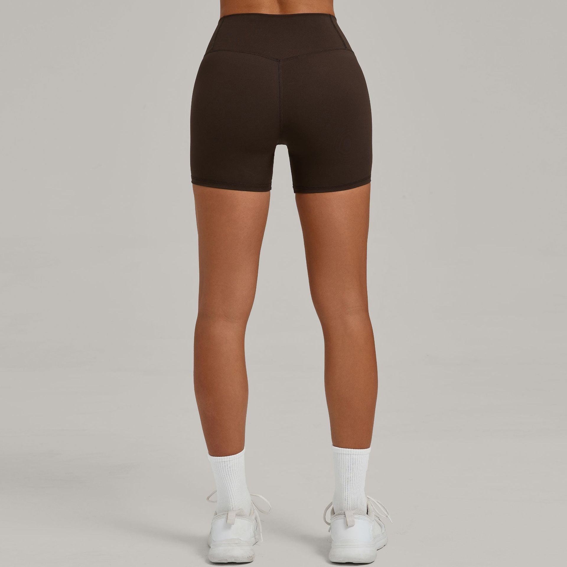 Contrasting Color High Waist Shorts