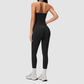 Wholesale Women's Halter Sports Bra & Full-Length Leggings Set – Seamless Peach-Lift Yoga Activewear