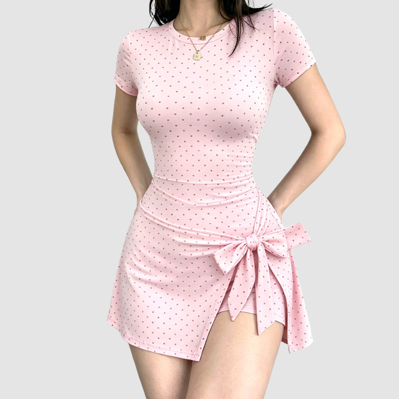 Wholesale Women's Plaid Faux Two-Piece Yoga Mini Dress with Built-in Bra