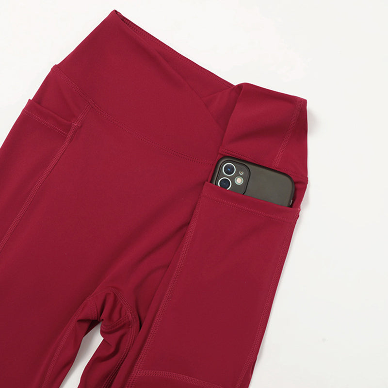 Thin Straps Bra + V-Shaped Waistline Leggings 2-Piece Set