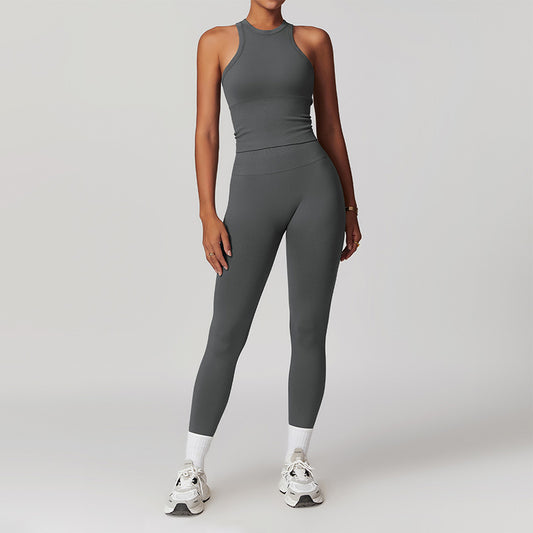Wholesale Seamless Racerback Threaded Sports Tank | Wonderxfans bulk activewear
