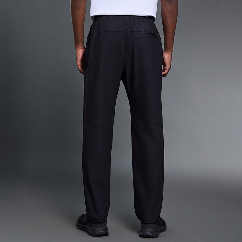 Elastic Waist Straight Leg Casual Pants