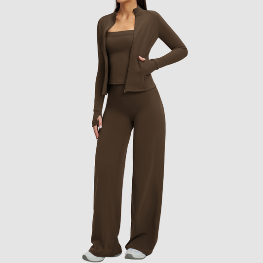 Wholesale Stand collar zipper jacket+vest+high-weighted loose | Wonderxfans bulk activewear