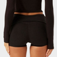 Women's Fold-Over High-Waist Yoga Shorts