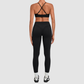 Wholesale Women’s Spliced Cami Sports Bra & Cropped Leggings Yoga Set
