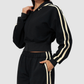 Wholesale Women's Thick hooded sports guard Zip Up Hoodie Jacket